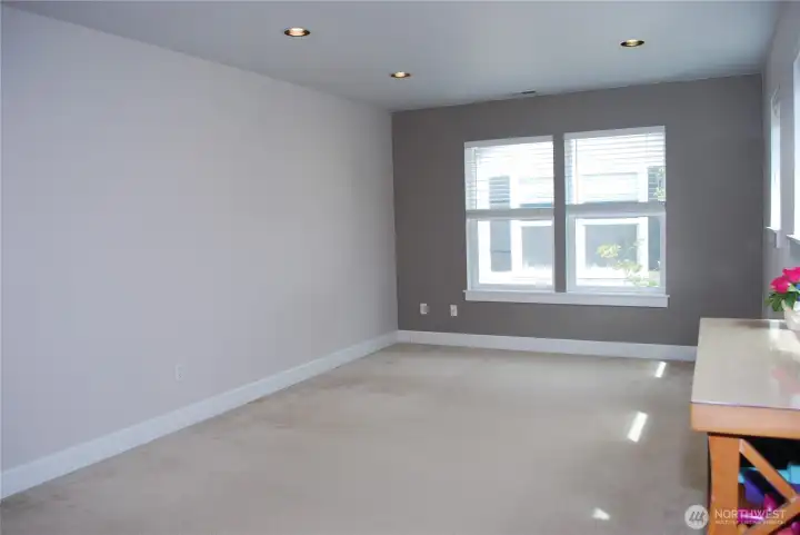 At the end of the hall is a large bonus room with a closet.  Possible 4th bedroom or movie/hobby room.