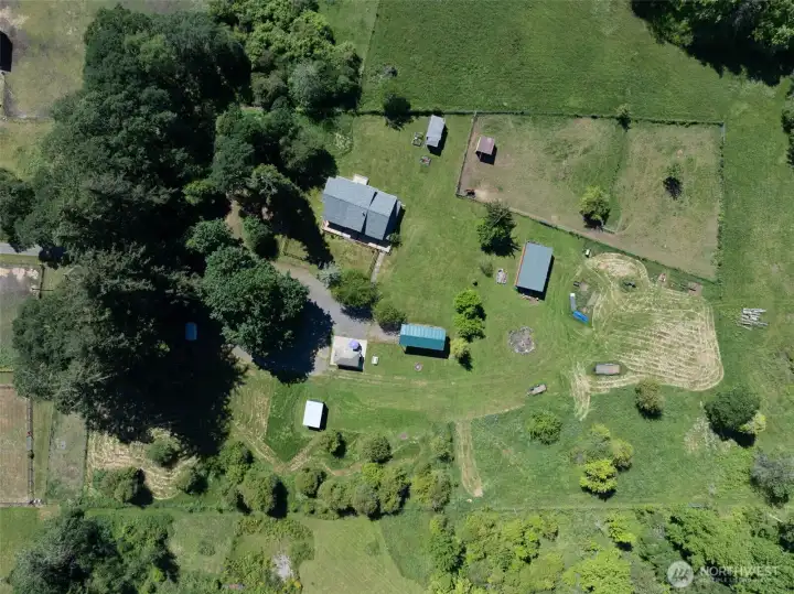 Aerial of whole farm