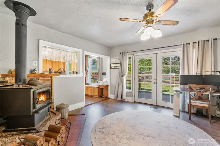 French Door Front entry way