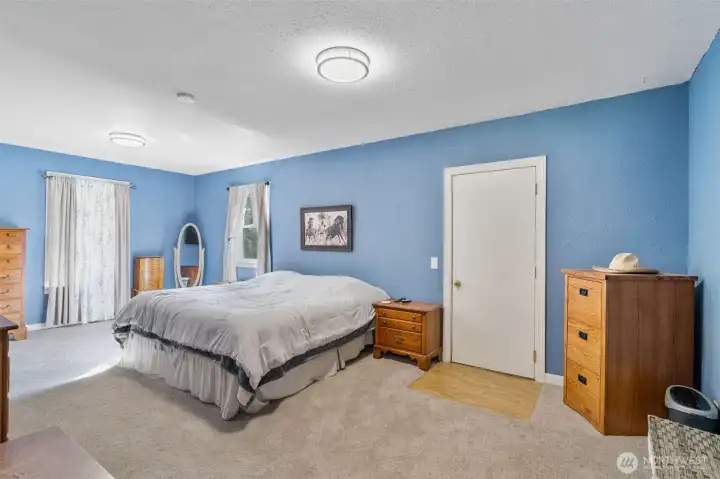 Primary Bedroom with new paint and carpet