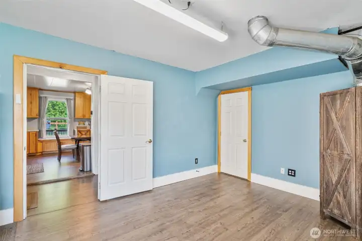 Oversized mud room and storage