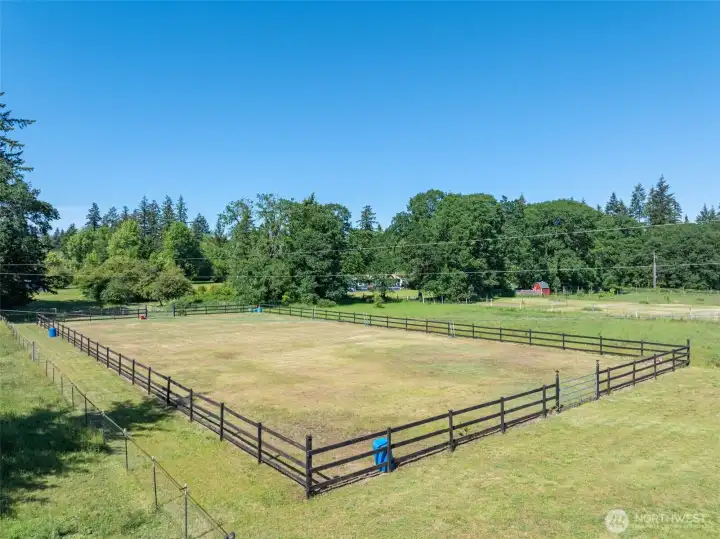 Potential riding arena. Just needs tilled up again.