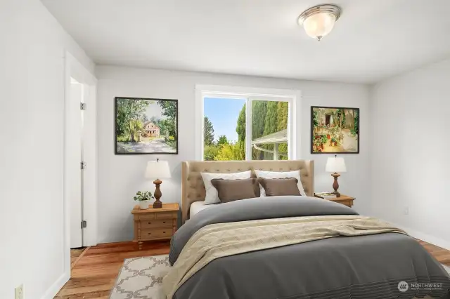 virtually staged bedroom