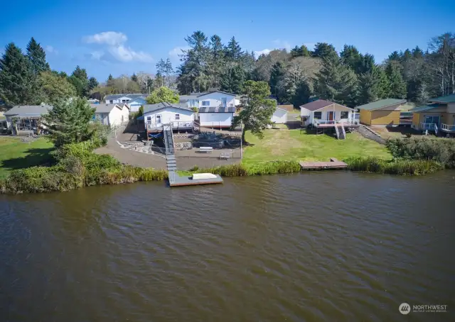 Enjoy your own private dock, and spacious deck.