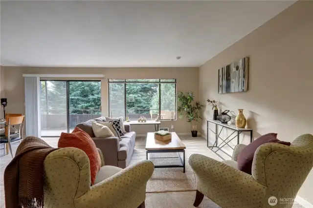 Living room facing south