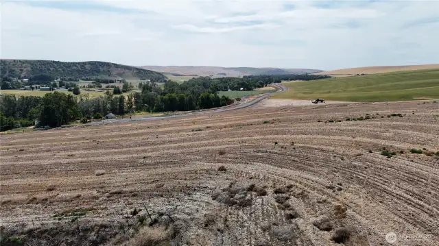 View from upper property