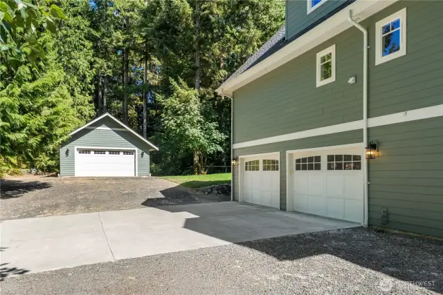 2 car attached garage - 2 car detached garage