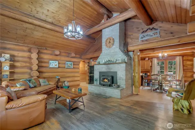 Large Fireplace in Living Room
