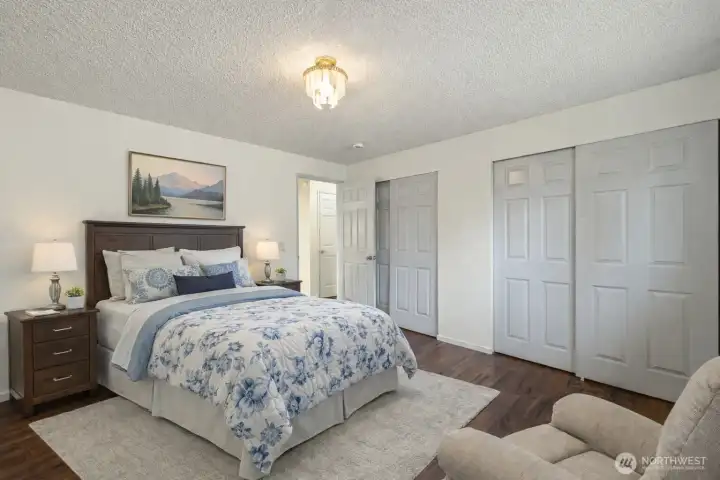 Virtually Staged Bedroom Unit B