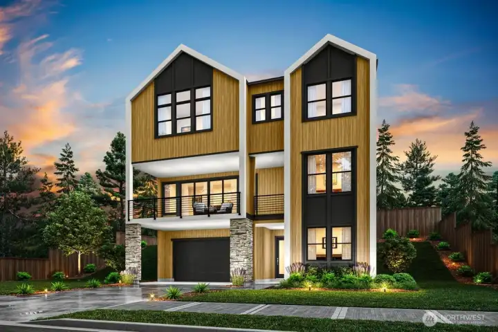 Rendering of home when complete.  For marketing purposes only.