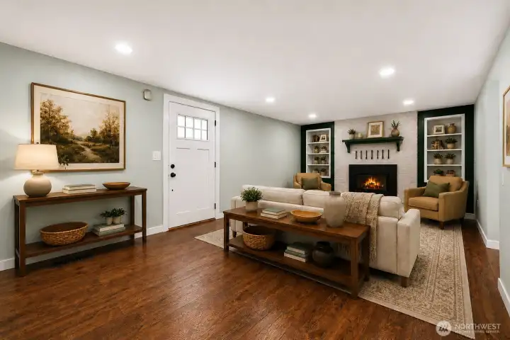Virtually Staged Living Room