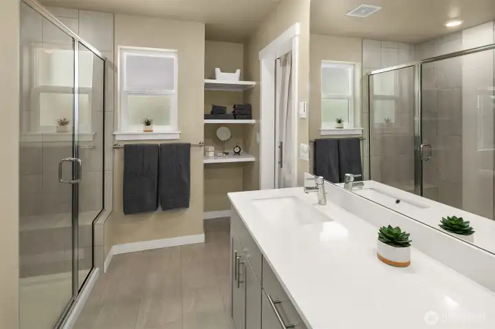 Primary suite bathroom.