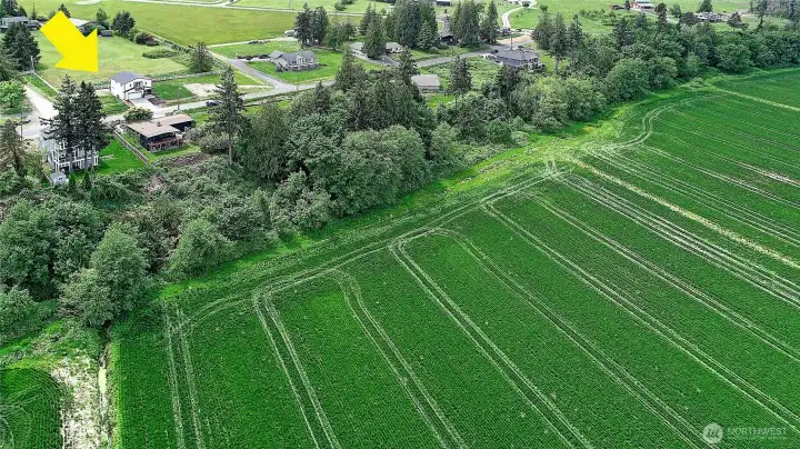 Location is Everything; Perched Above Fields and Farms on Quiet, Paved Farm Road~