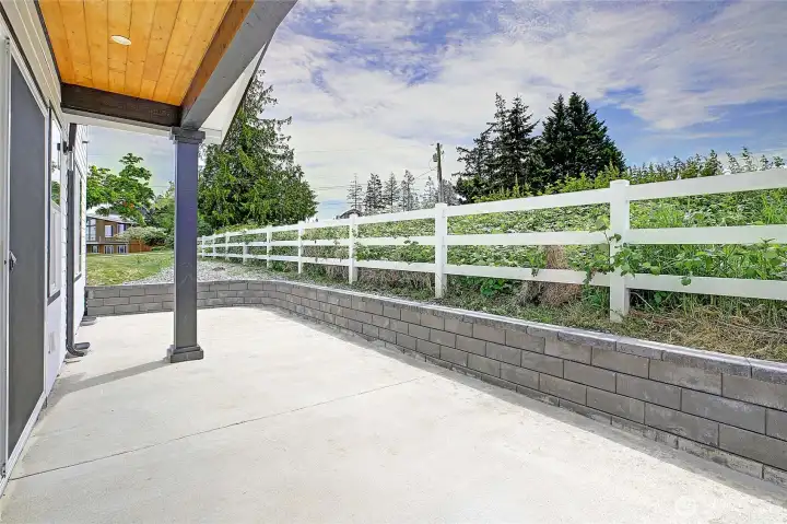 Outdoor Patio Space w/ Acreage Farm Behind~