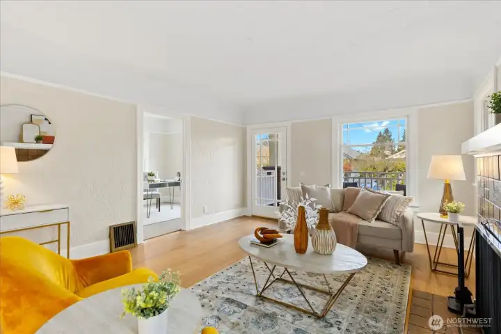 Living room facing north