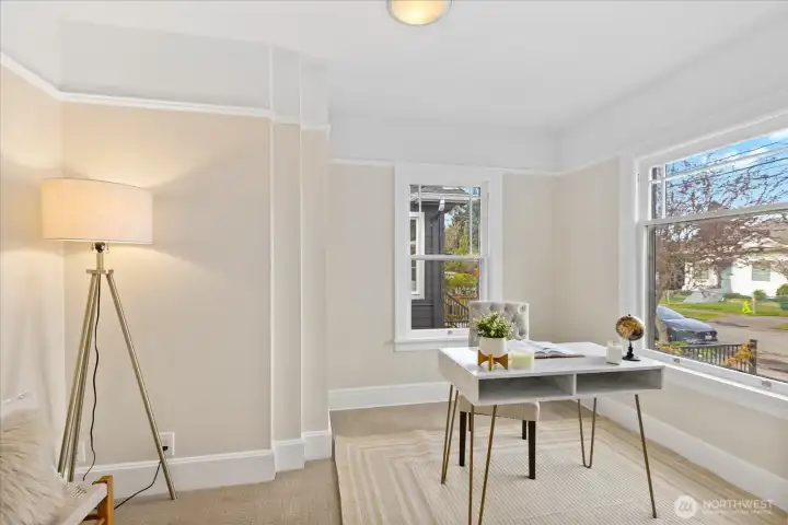 Bedroom off the living room