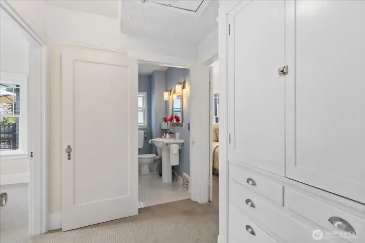 Built in storage off the dining room