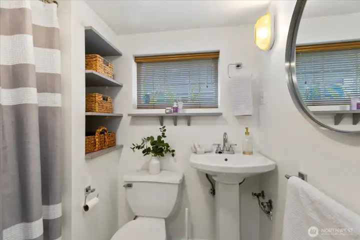 3/4 bathroom on the lower level