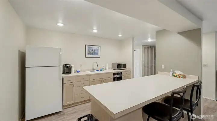 Kitchen area in Clubhouse