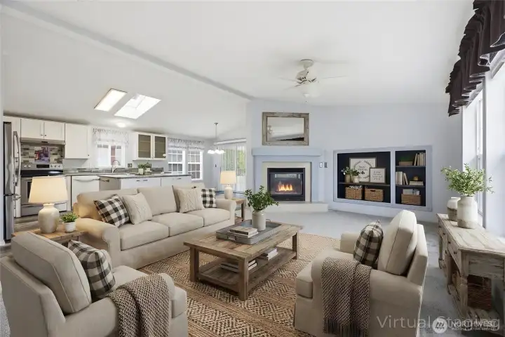 ~Living Room Virtually Staged~