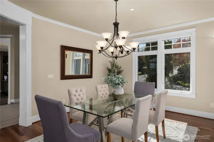 Formal dining on the main floor