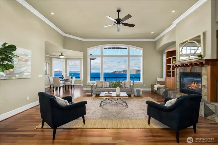 Instantly enjoy the view as you enter this beautiful home