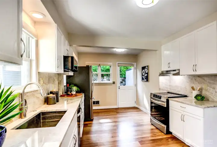 Newly renovated kitchen