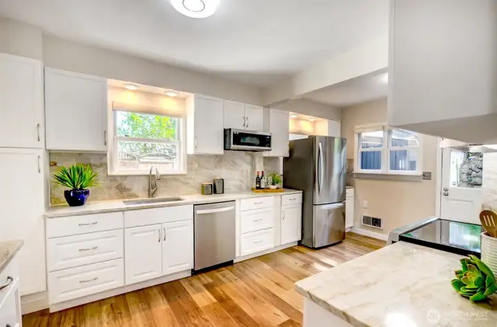 Newly renovated kitchen
