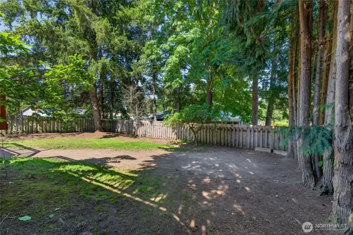 Fully fenced for added privacy. Fully fenced for added privacy.