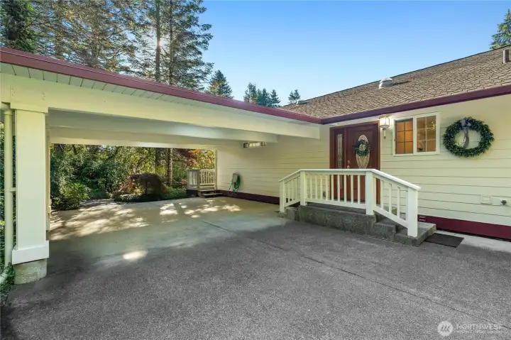 Detached ADU featuring its own driveway and accessible one-level floor plan
