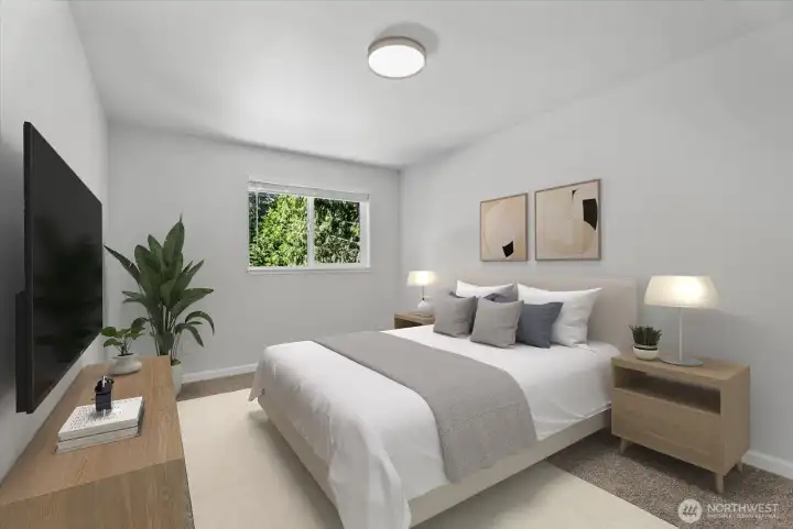 Virtually staged bedroom 2 Virtually staged bedroom 2
