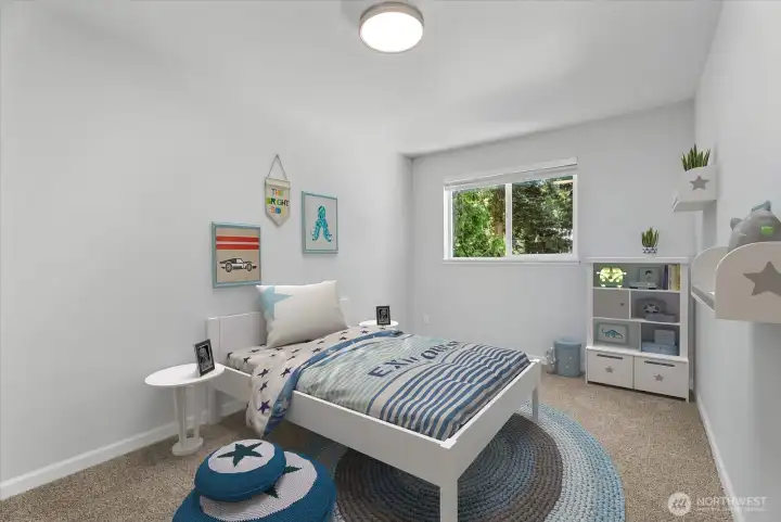 Virtually staged bedroom 3 Virtually staged bedroom 3