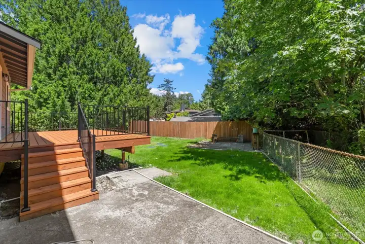 Expansive outdoor space with fully fenced dog run Expansive outdoor space with fully fenced dog run