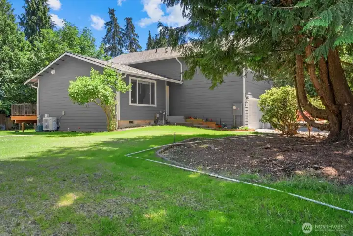 Large front yard Large front yard