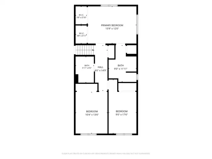 Upper floor plan Upper floor plan