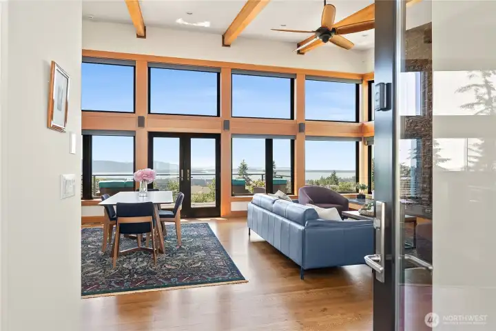 Captivating views from the moment you step inside