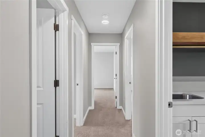 Upper level hallway