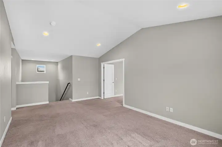 Upper level family room , tv room or flex room