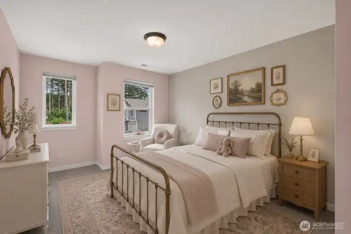 virtually staged - 3rd guest bedroom