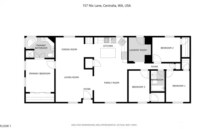 Floor plan to show the layout of this beautiful home.