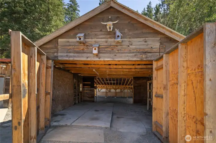 Inside your two car garage, electrical and room for storage or work benches. Inside your two car garage, electrical and room for storage or work benches.