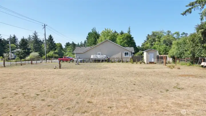 View of both lots (looking south). View of both lots (looking south).