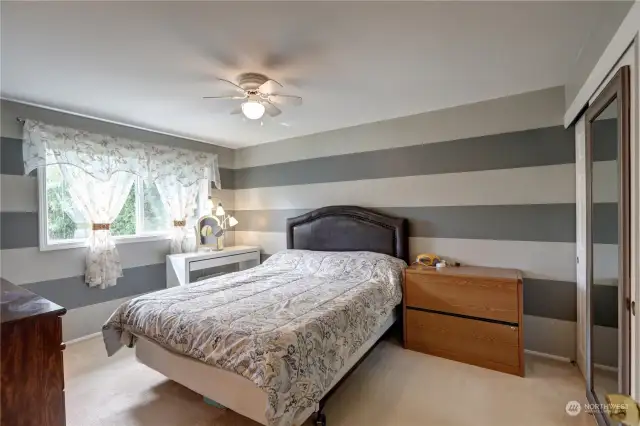 This master suite is a haven of relaxation, featuring a spacious layout and boasting its own full bathroom for ultimate convenience and privacy.