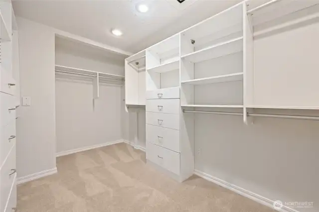 Walk-in closet.