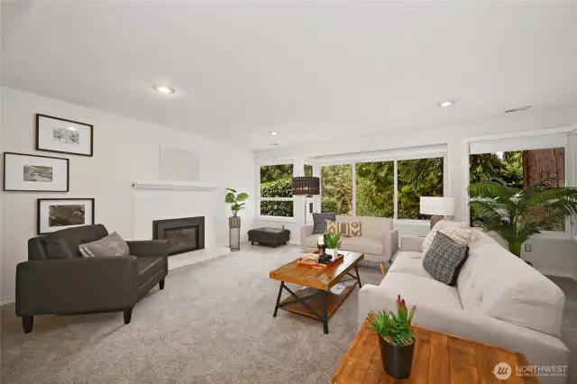 Spacious rec room in the lower.
