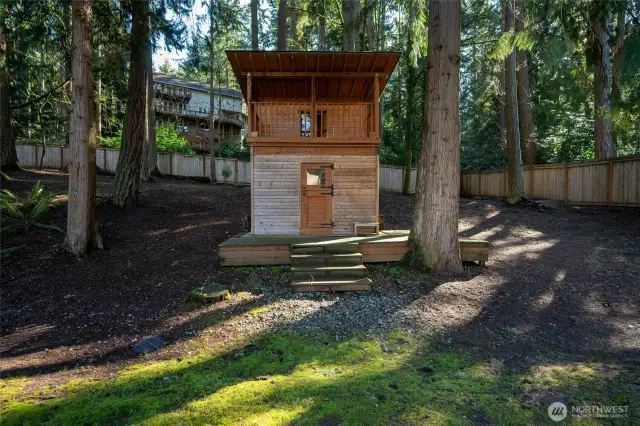 Custom playhouse.