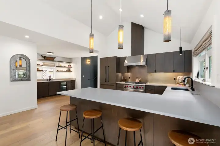 Newly remodeled entertainer's kitchen