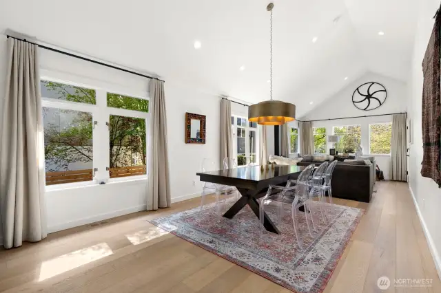 Expansive dining room