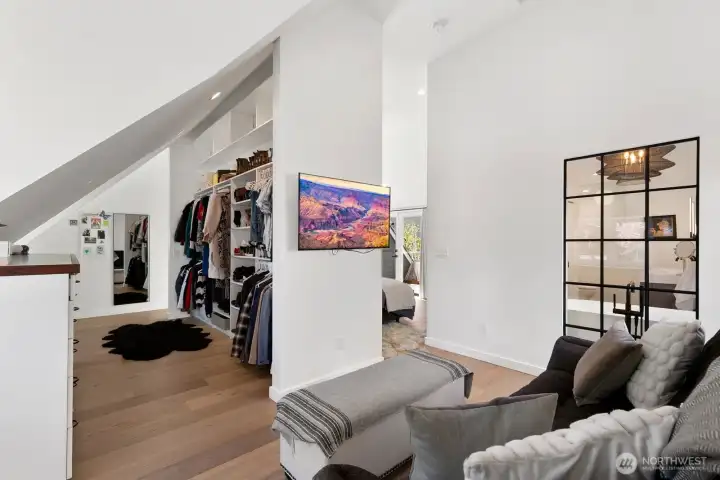 Sitting area off bedroom