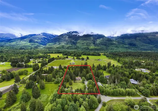 Property lines for marketing purposes only